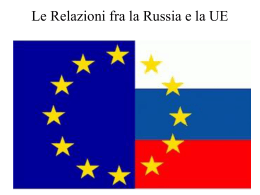 The EU-Russia relations - Associazione Italia Russia