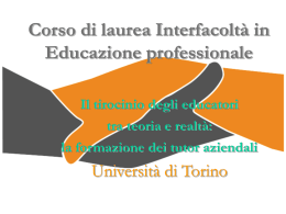 il tirocinio