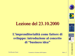 Lezione del 25 ottobre