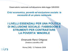 Nascita dell`idea di osservatorio laboratorio
