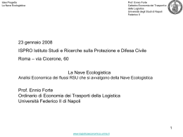 Prof. Ennio Forte - Logistica Economica
