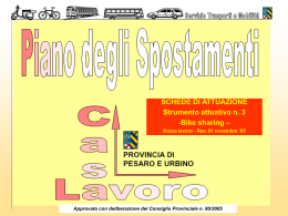 Definizione idea progettuale preliminare - Regione Marche