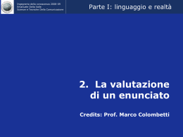 Valutazione di un enunciato