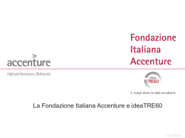 ideaTRE60 - Fondazione Italiana Accenture