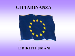 La cittadinanza europea