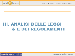 IL trasporto pubblico nelle aree residenziali