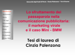 PALENZONA - Cim - Universit&agrave; degli studi di Pavia