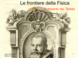 Le frontiere della Fisica
