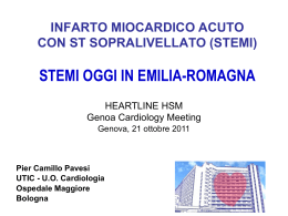 STEMI oggi in Emilia Romagna - P.C. Pavesi