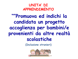 UNITA` DI APPRENDIMENTO - Direzione Didattica statale 3&deg; Circolo