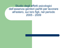 Il numero dei bambini con genitori che lavorano all`estero