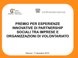 Leggi tutte le schede dei progetti partecipanti