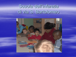 Scuola dell`infanzia di via S. Bartolomeo