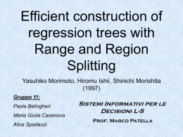 Introduzione al Range & Region Splitting