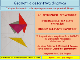 Intersezione tra rette parallele