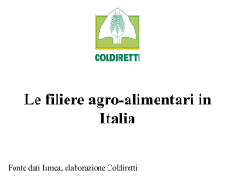 Le filiere agroalimentari in Italia