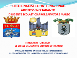 Le Chiese del Centro Storico di Taranto