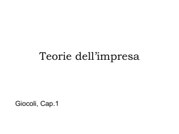 Teorie dell`impresa