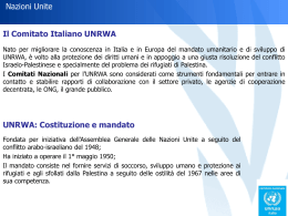 I servizi dell`UNRWA