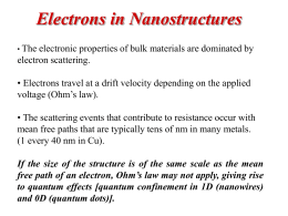Electrons in Nanostructures