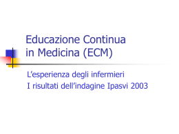 Sessione ECM e formazione