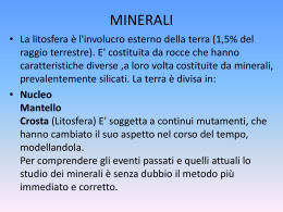 Introduzione ai minerali