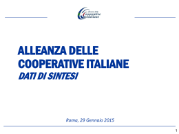 Slide assemblea 2015 - Alleanza Cooperative Italiane