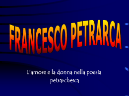 L`amore e la donna in Petrarca
