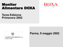 Monitor Alimentare DOXA Terza Edizione