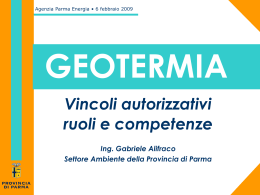 Impianti a CICLO CHIUSO - Agenzia per L`Energia citt&agrave; di Parma