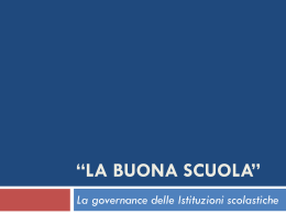 La Buona scuola