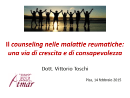 IL COUNSELING NELLE MALATTIE REUMATICHE: UNA VITA DI