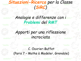 Situations-Recherche pour la Classe (SiRC) Analogies et