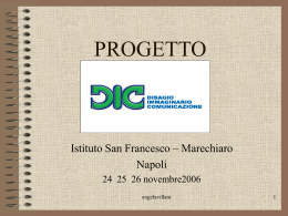 Progetto D.I.C. - Ufficio scolastico regionale per la Campania