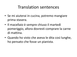 Translation sentences - B1-Filippetto-2nd