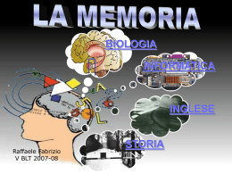 La memoria - IIS Alessandrini
