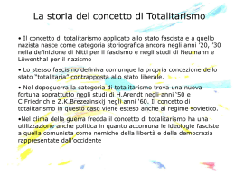 La storia del concetto di Totalitarismo