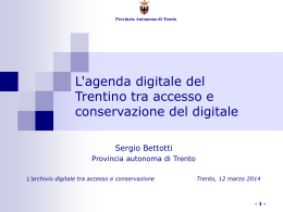 Sergio Bettotti - Trentino in Rete