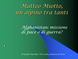 Miotto Matteo - Intergruppo Alpini