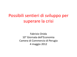 Slides Onida - CCIAA di Perugia