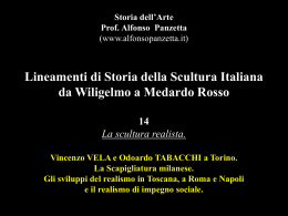 Lineamenti di Storia della Scultura Italiana da Wiligelmo a Medardo