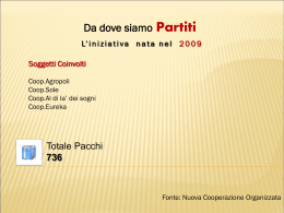 Le nuove cooperative organizzate e la nuova