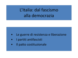 dal fascismo alla repubblica e all`assemblea costituente