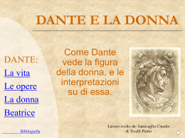 L`amore e la donna in Dante