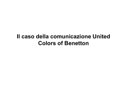 Caso comunicazione Benetton