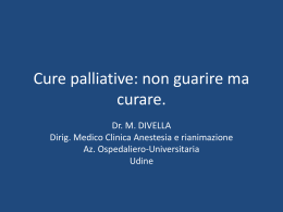 Cure palliative - Corso di Laurea in Infermieristica