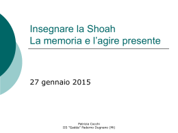 Insegnare la Shoah - in Treno per la Memoria