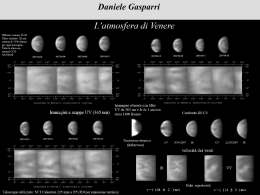 L`atmosfera di Venere e le riprese diurne : breve presentazione su