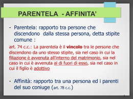 IX lezione_ Filiazione - Dipartimento di Sociologia