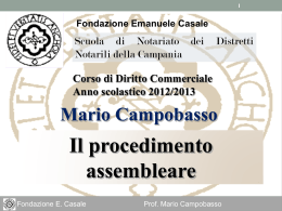 Convocazione. - Scuola di Notariato della Campania